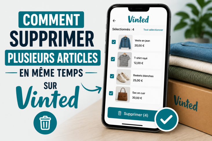 supprimer plusieurs articles en même temps sur Vinted